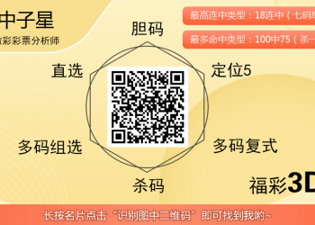 [福彩3D] 25307期：中子星3d杀码，跟着我不吃亏